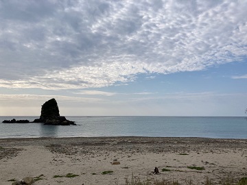 今日の嘉陽海岸