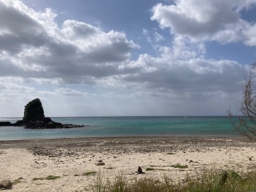 今日の嘉陽海岸