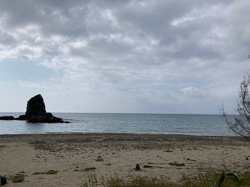 今日の嘉陽海岸