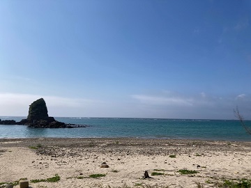 今日の嘉陽海岸