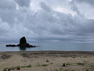 今日の嘉陽海岸