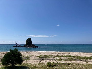 今日の嘉陽海岸