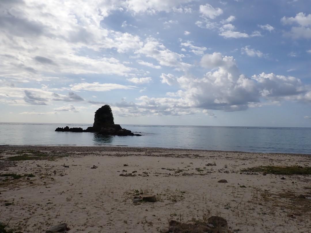 今日の嘉陽海岸