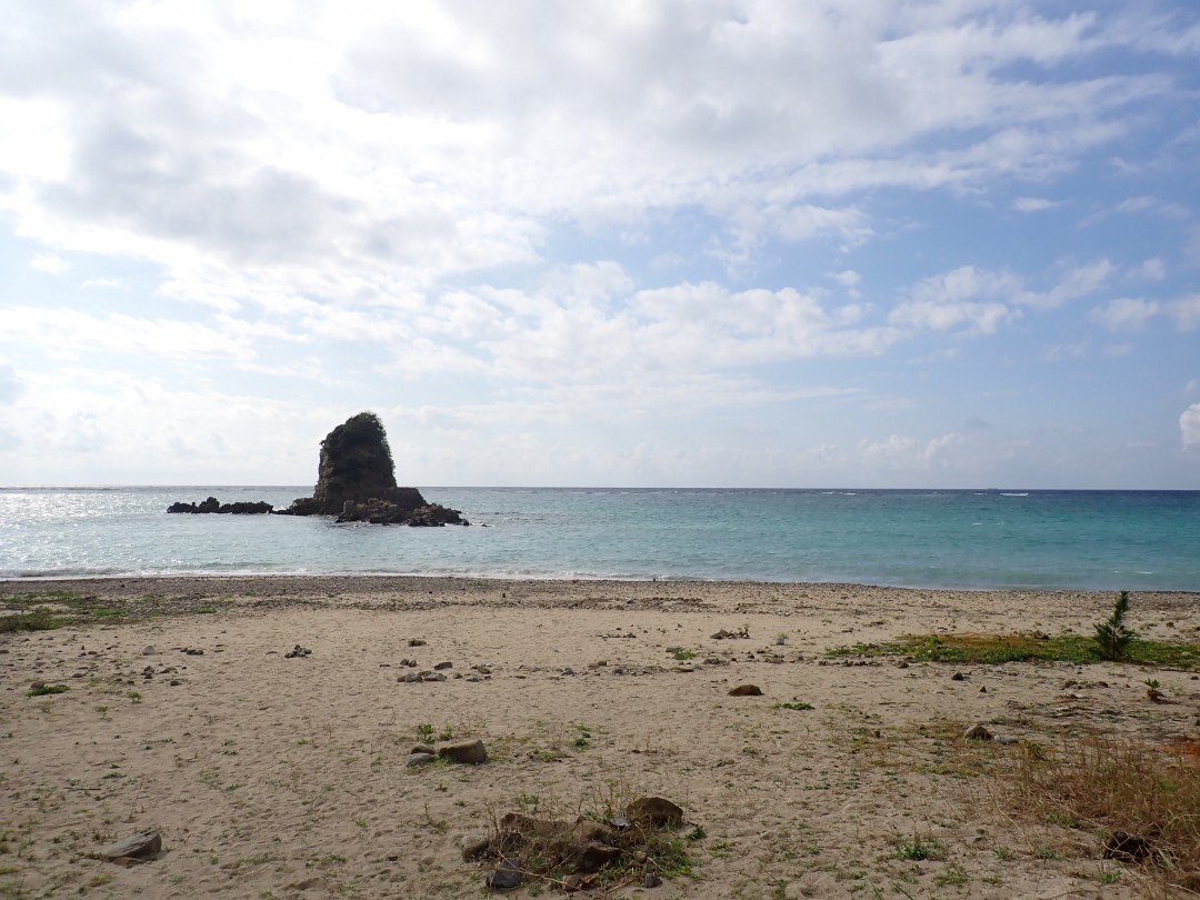 今日の嘉陽海岸