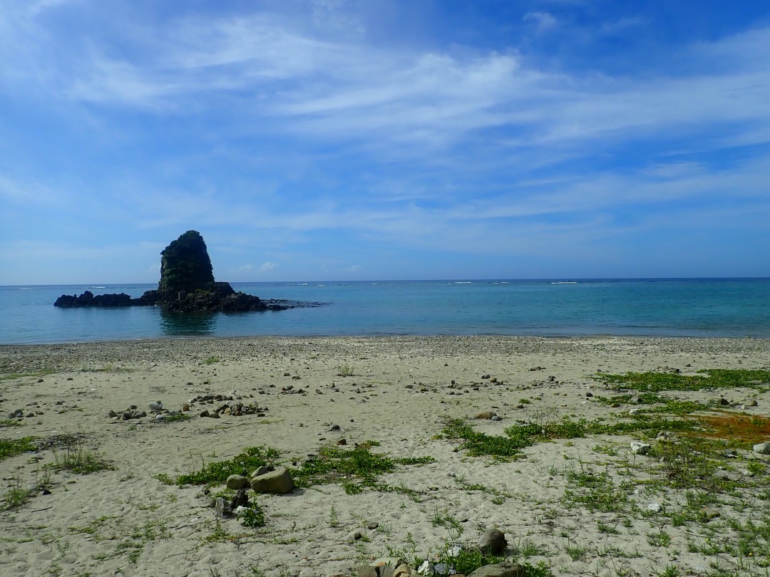 今日の嘉陽海岸