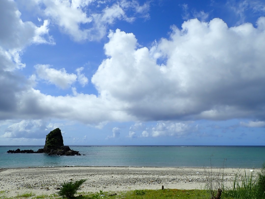 今日の嘉陽海岸