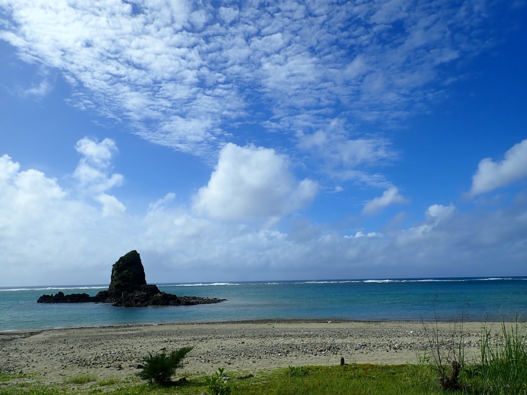 今日の嘉陽海岸