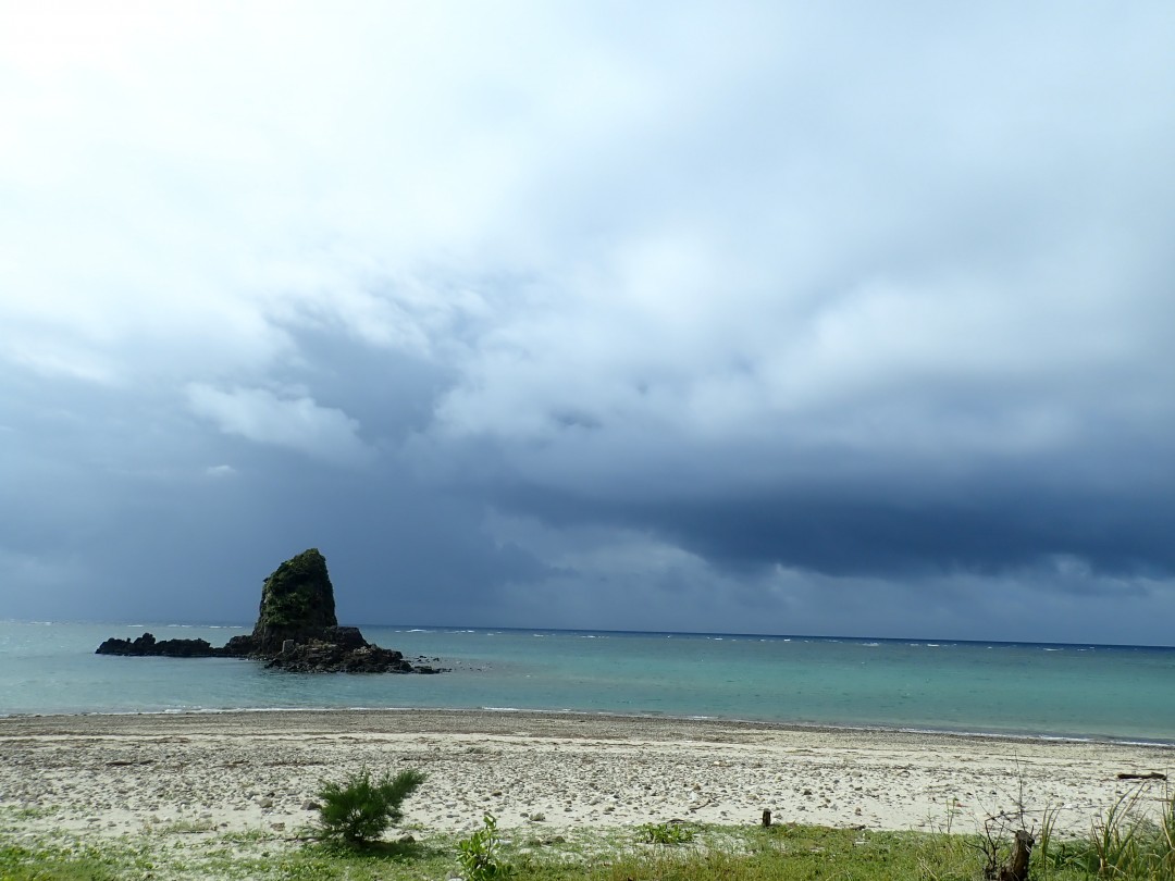 今日の嘉陽海岸