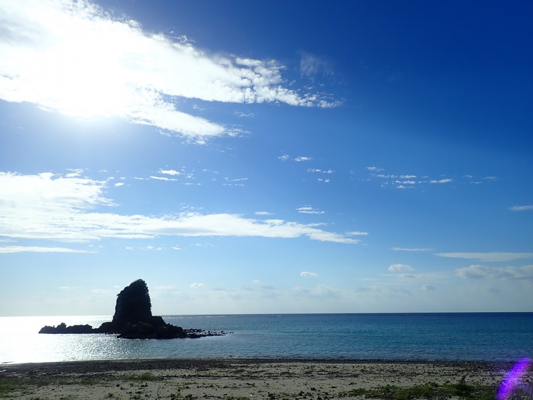 今日の嘉陽海岸