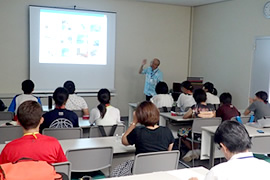 名桜大学中学生宿泊研修プログラムの様子