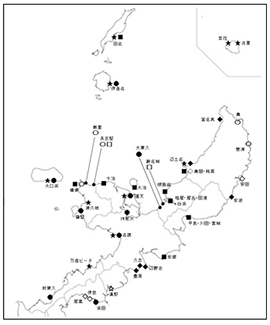 図-1　船漕ぎ儀礼の調査地点