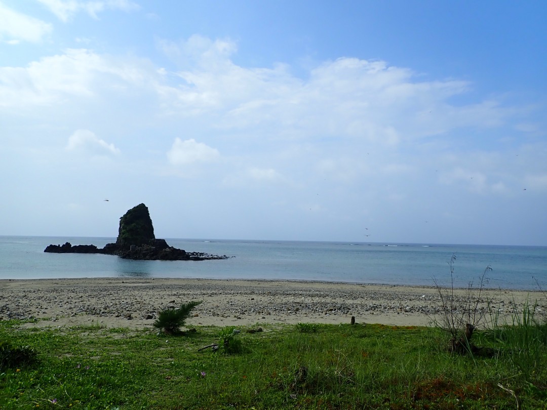 今日の嘉陽海岸