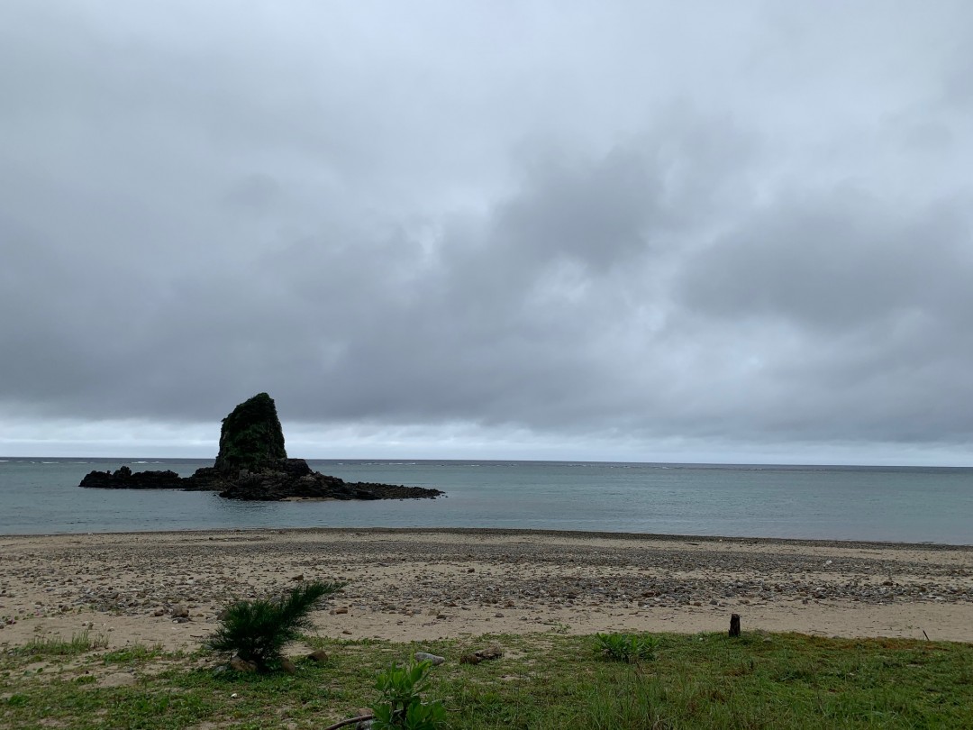 今日の嘉陽海岸