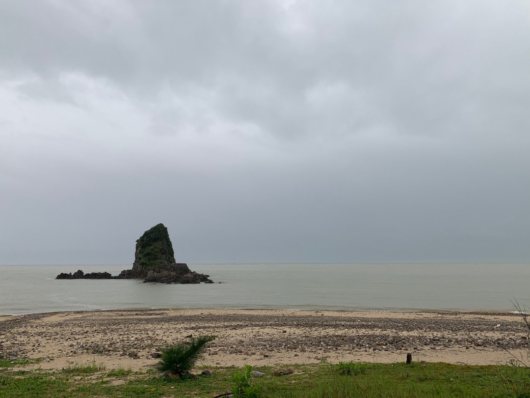 今日の嘉陽海岸