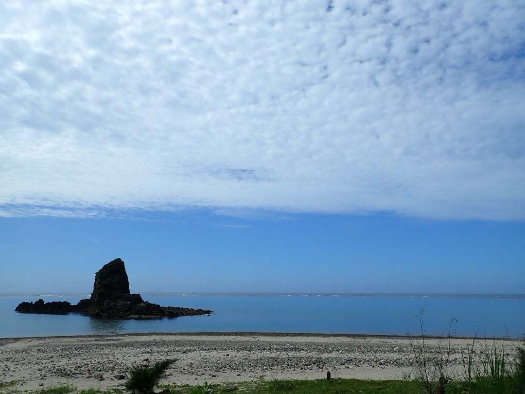 今日の嘉陽海岸