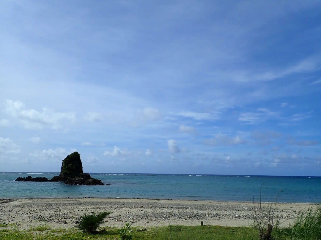 今日の嘉陽海岸