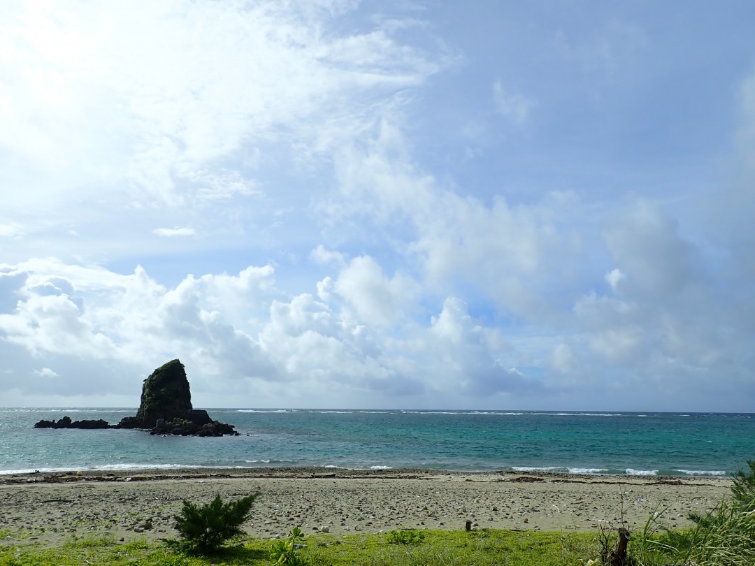 今日の嘉陽海岸