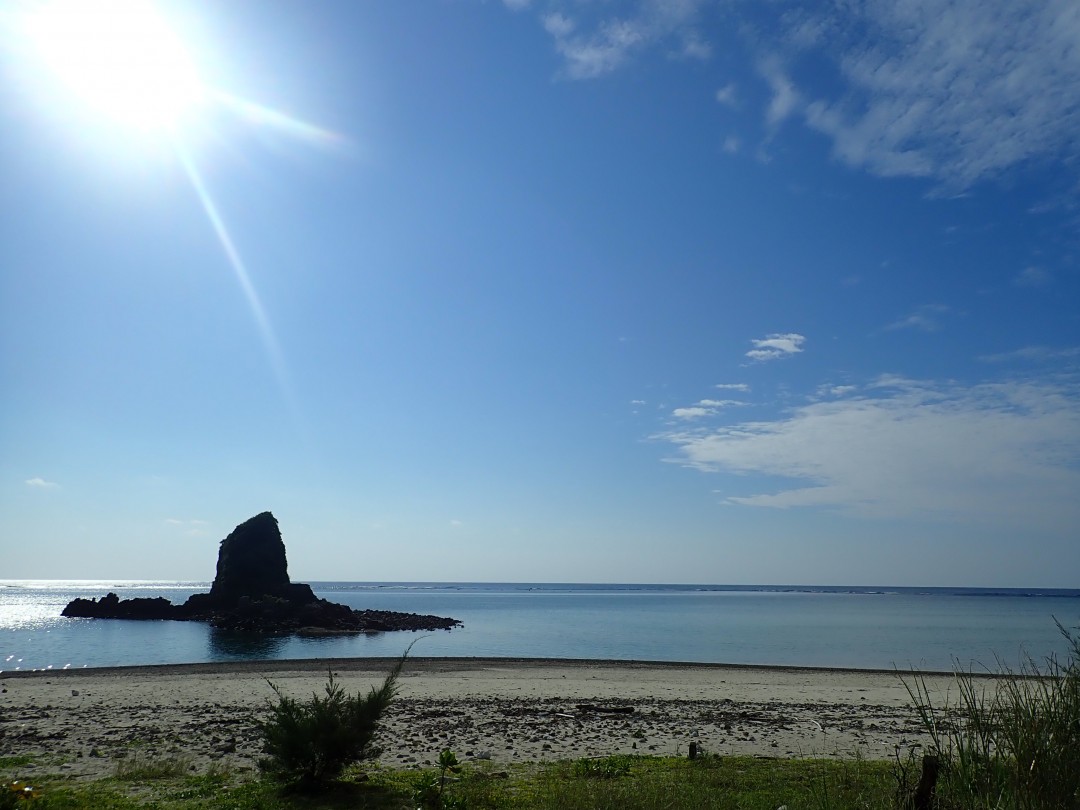 今日の嘉陽海岸