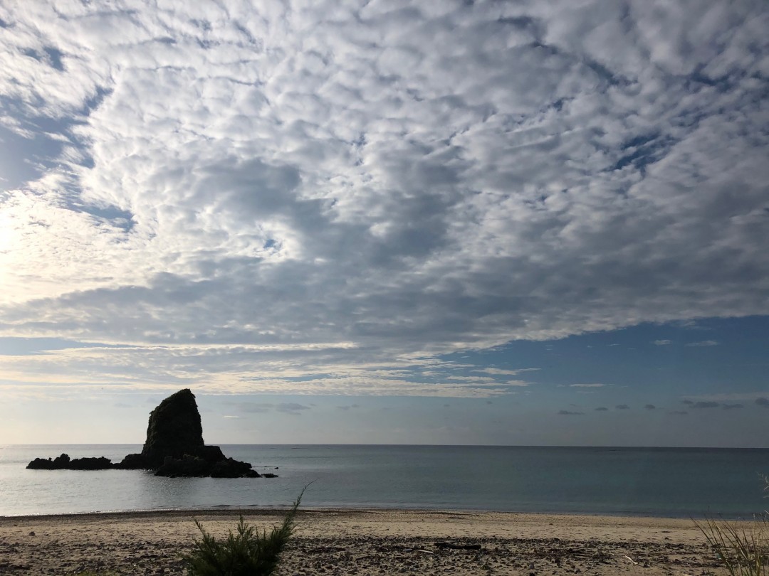 今日の嘉陽海岸