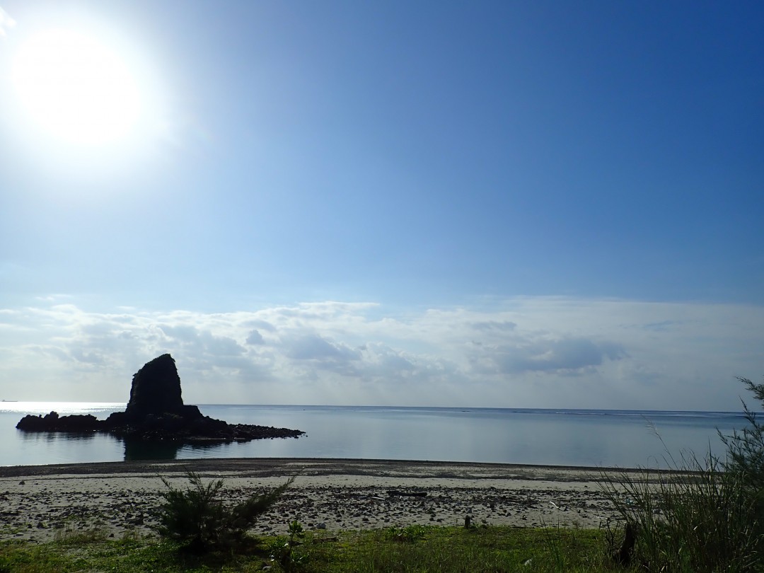 今日の嘉陽海岸