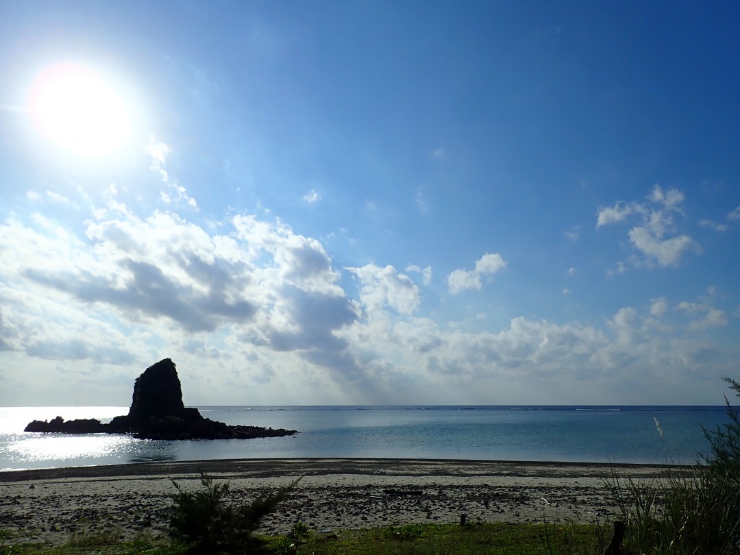 今日の嘉陽海岸