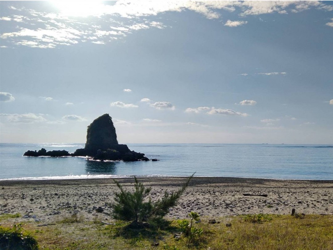 今日の嘉陽海岸