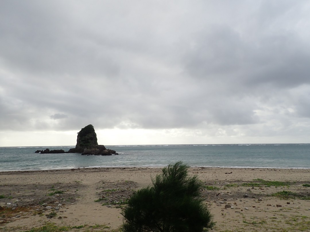 今日の嘉陽海岸