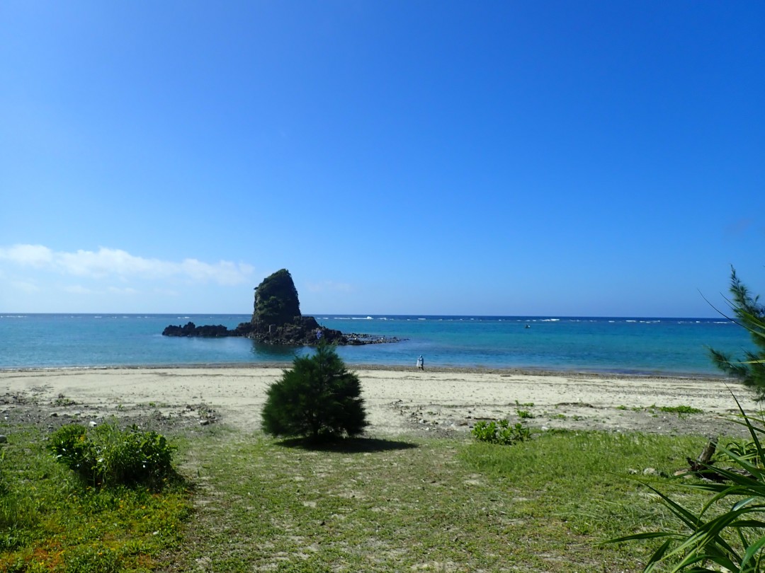 今日の嘉陽海岸