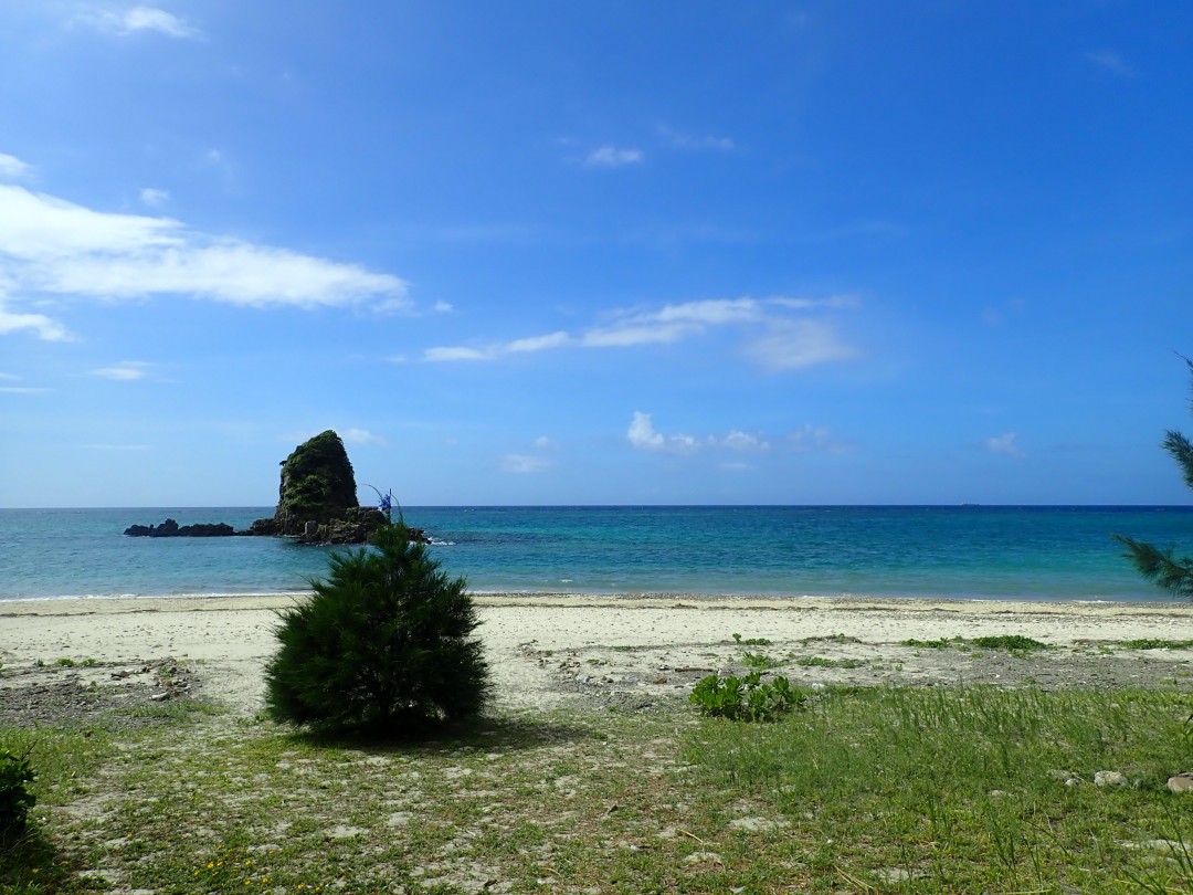 今日の嘉陽海岸