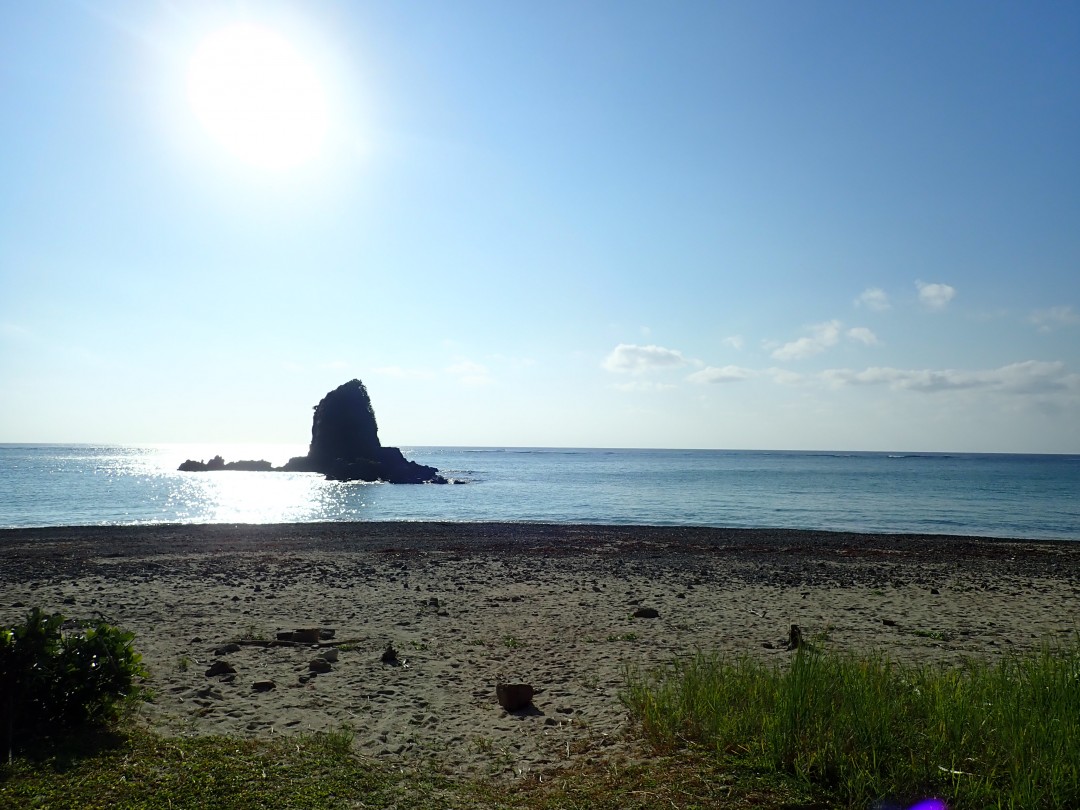 今日の嘉陽海岸