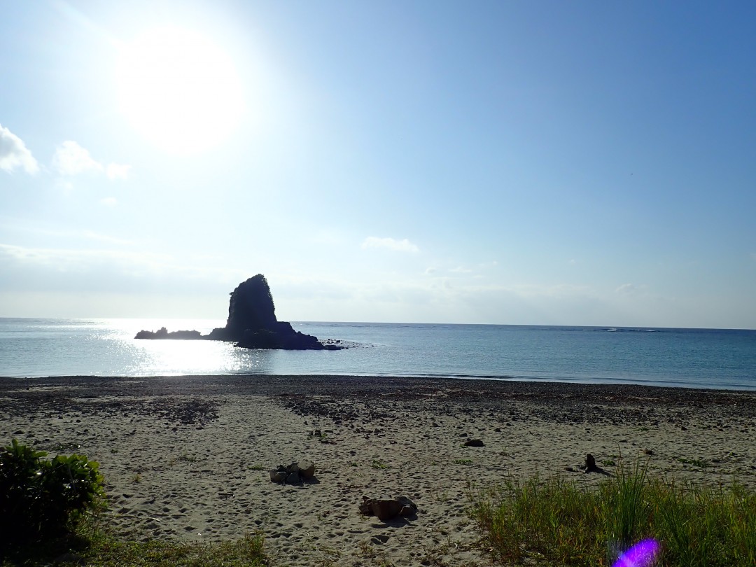 今日の嘉陽海岸