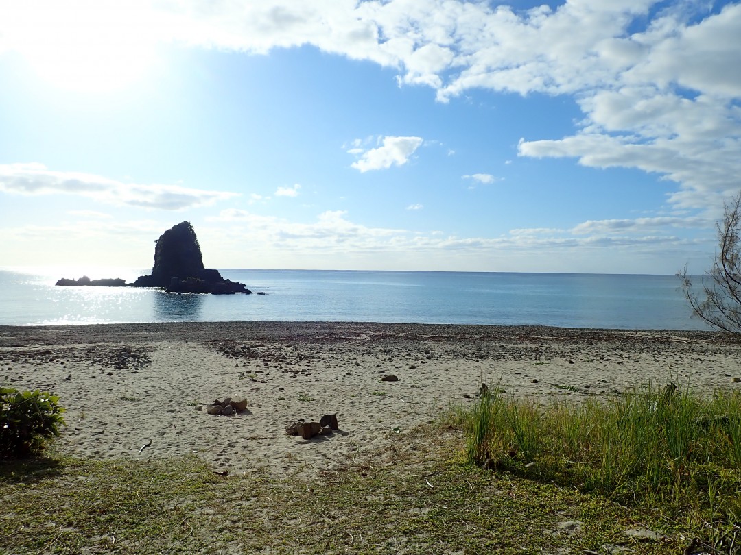 今日の嘉陽海岸