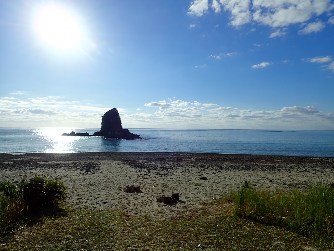 今日の嘉陽海岸