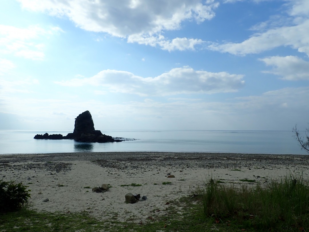 今日の嘉陽海岸