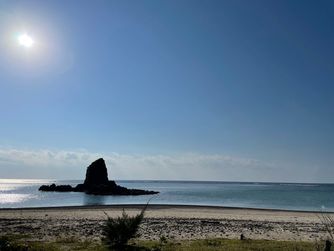 今日の嘉陽海岸