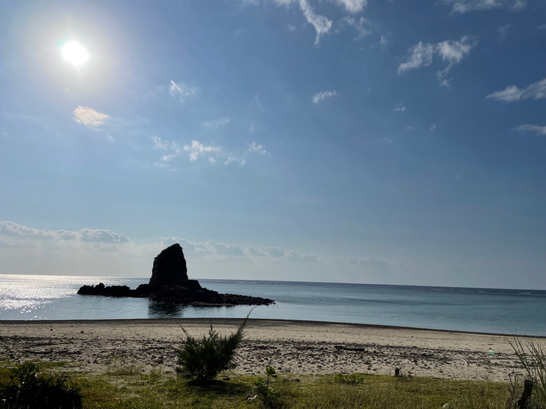 今日の嘉陽海岸