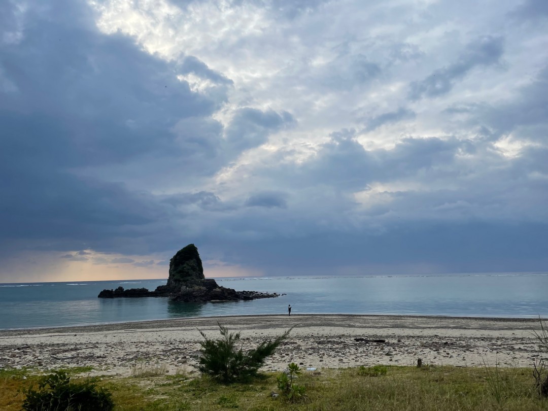 今日の嘉陽海岸