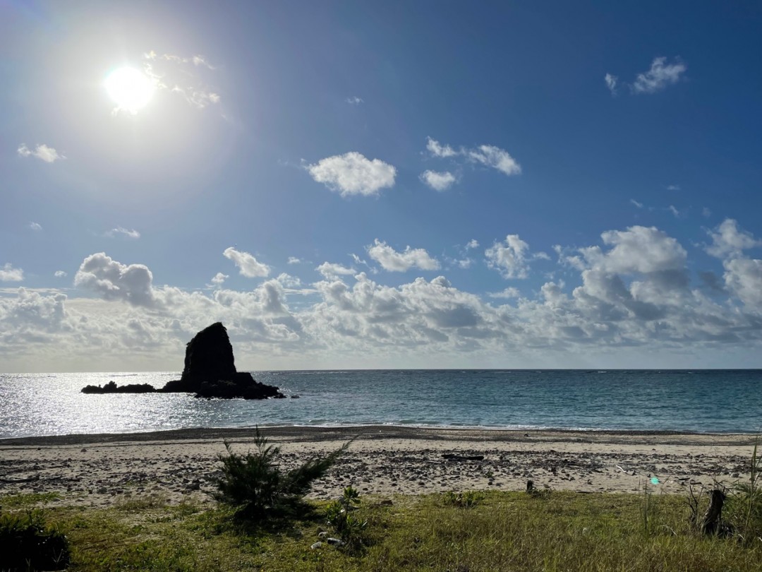 今日の嘉陽海岸