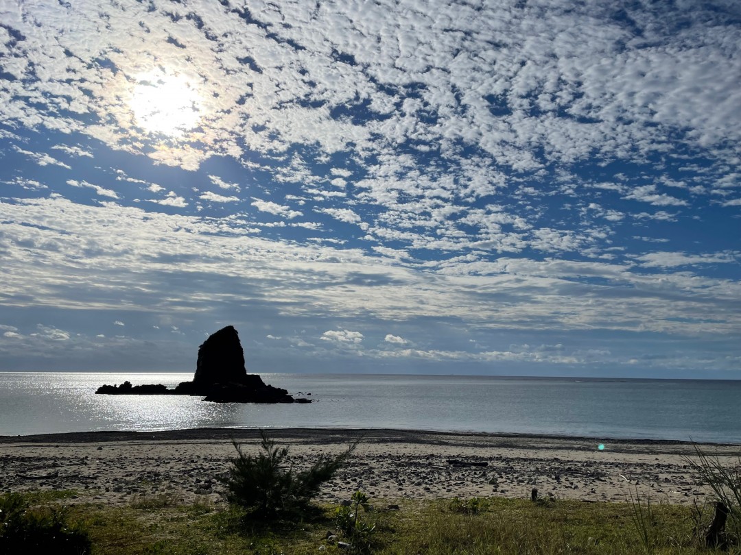 今日の嘉陽海岸