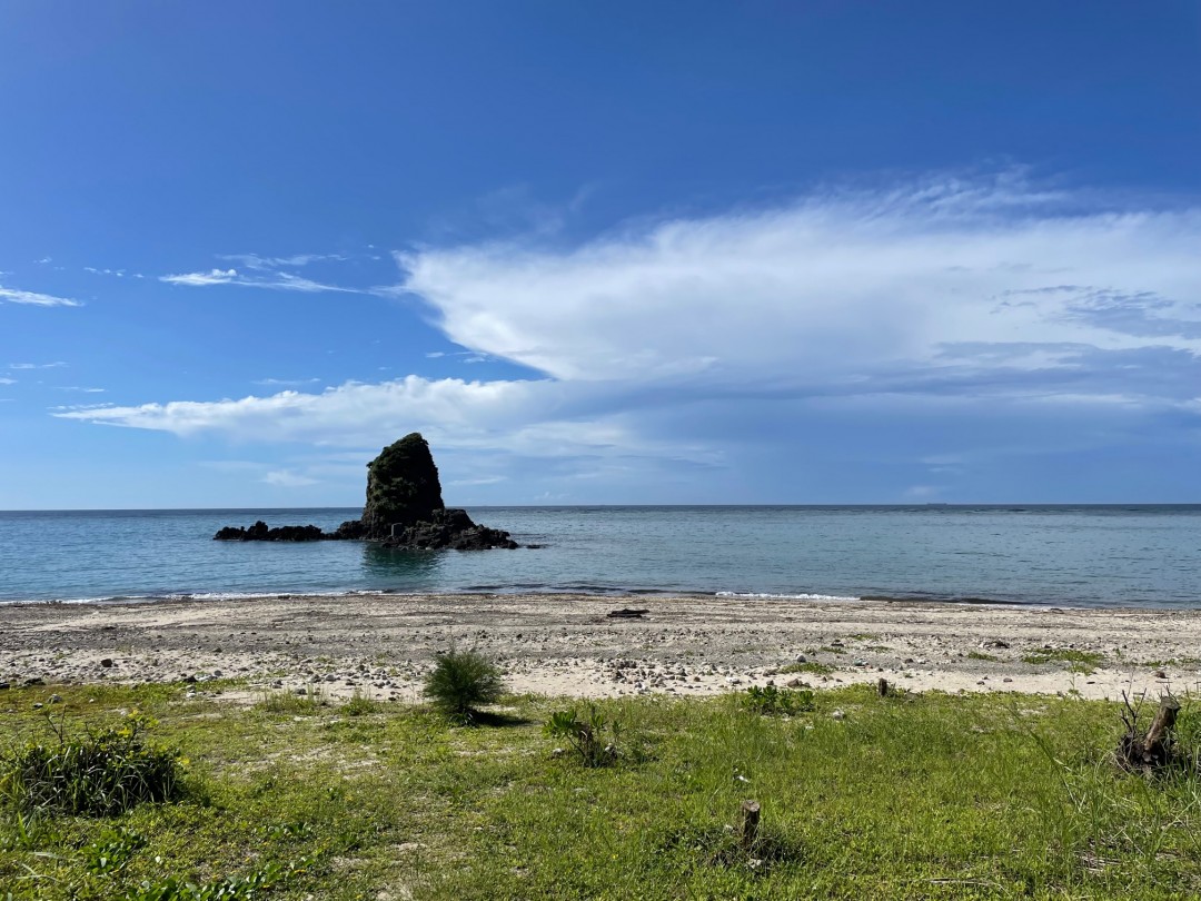 今日の嘉陽海岸