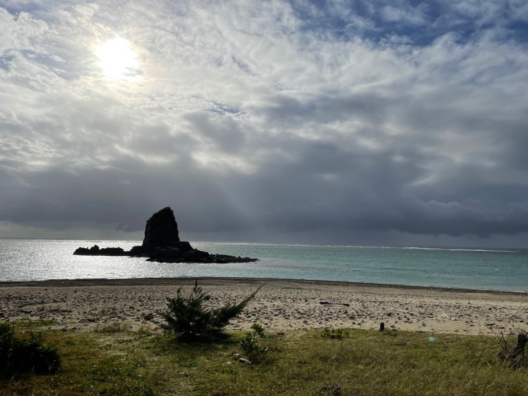 今日の嘉陽海岸