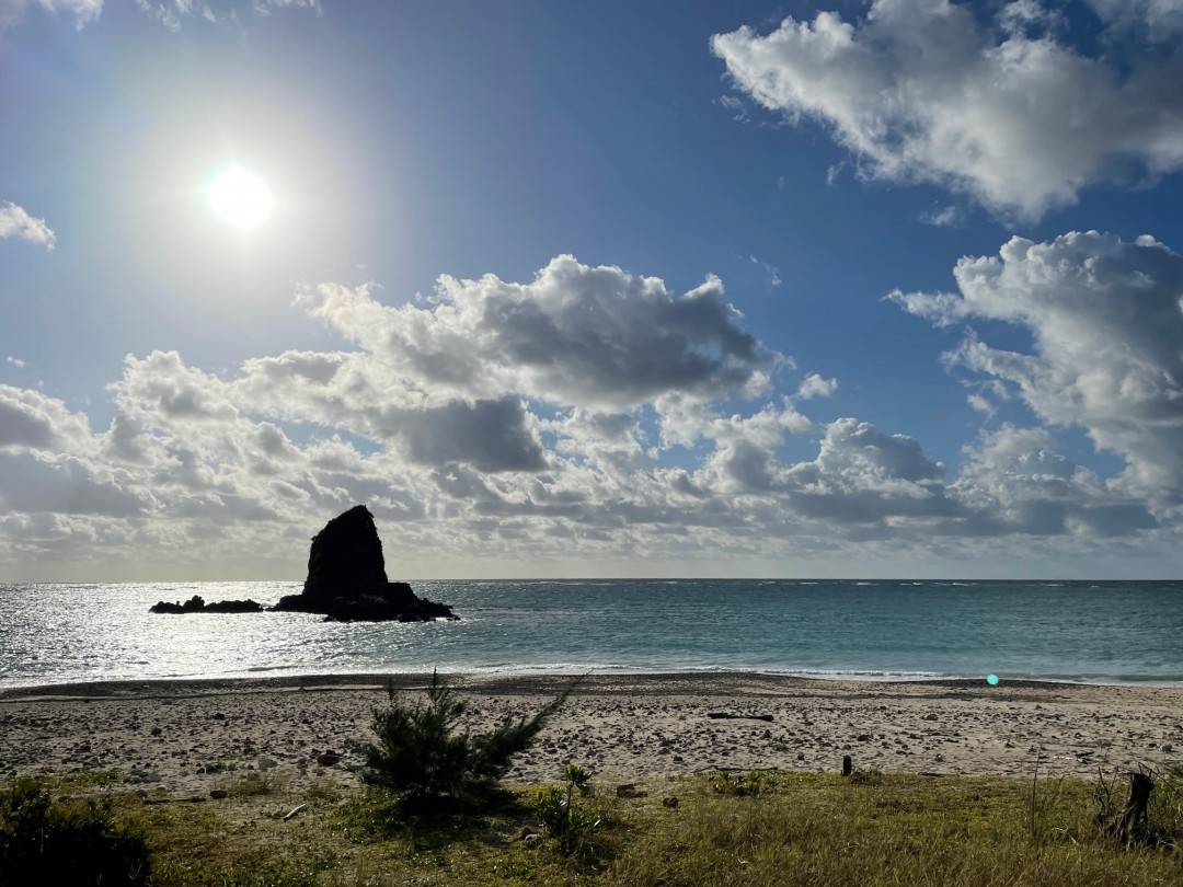 今日の嘉陽海岸