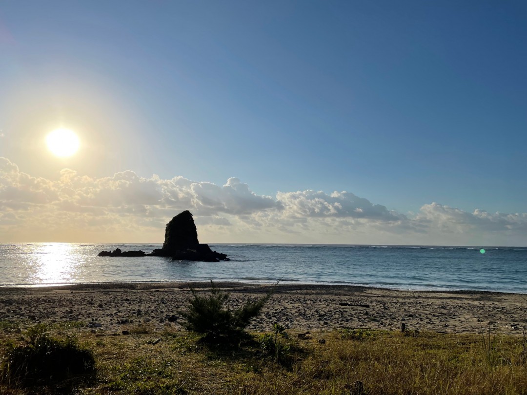 今日の嘉陽海岸