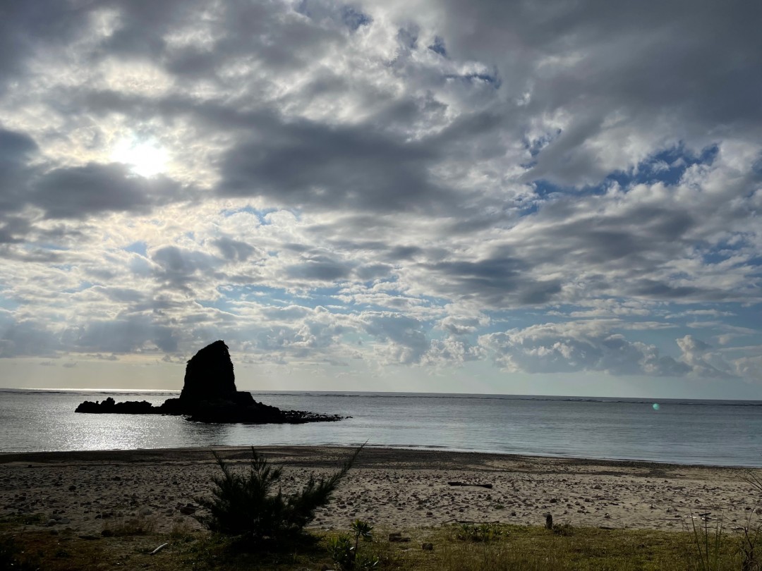 今日の嘉陽海岸