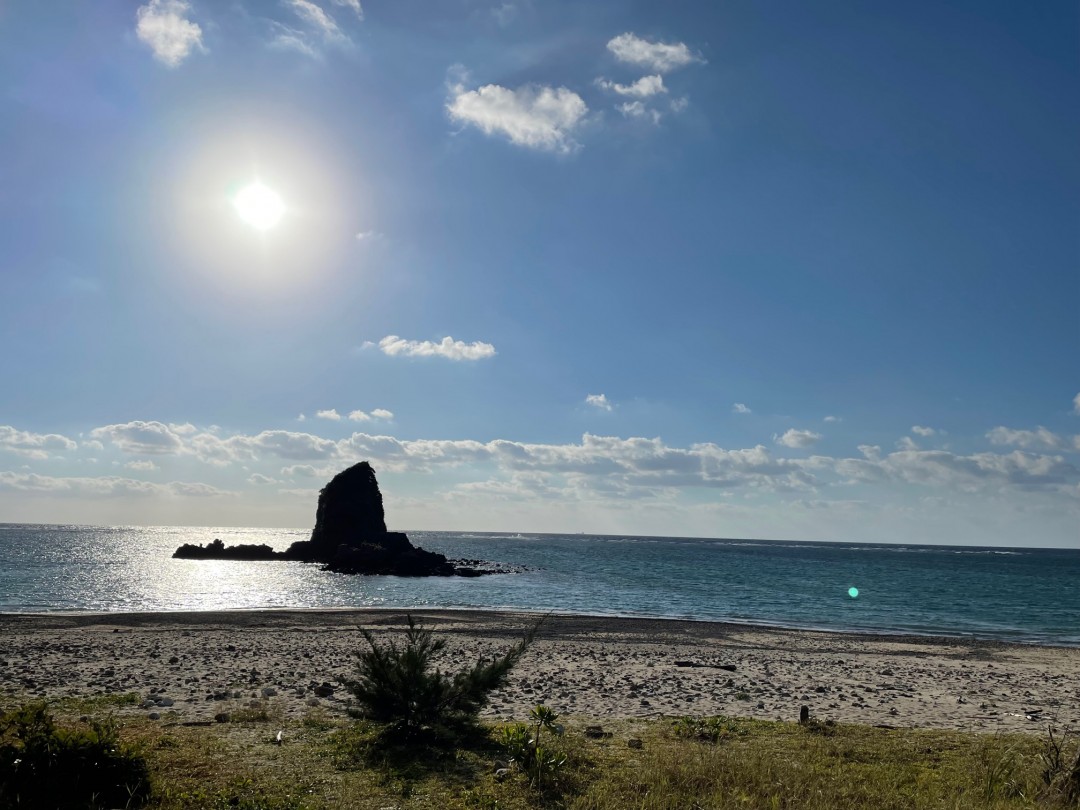 今日の嘉陽海岸