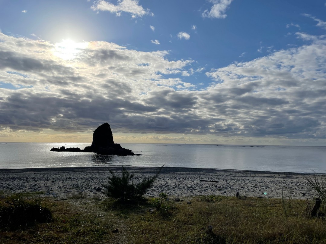 今日の嘉陽海岸