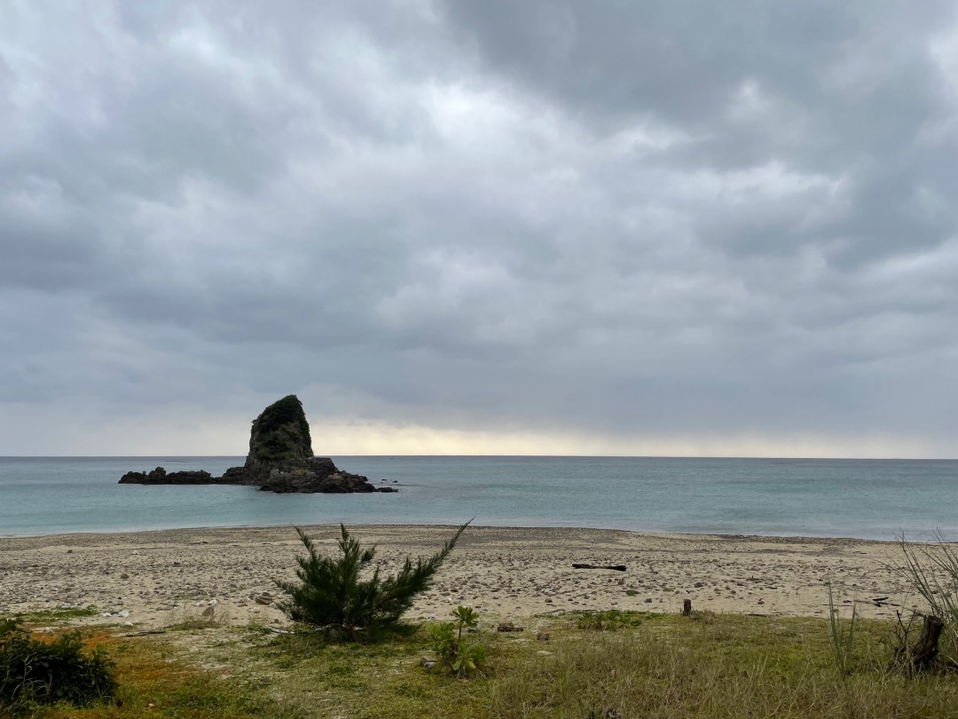 今日の嘉陽海岸