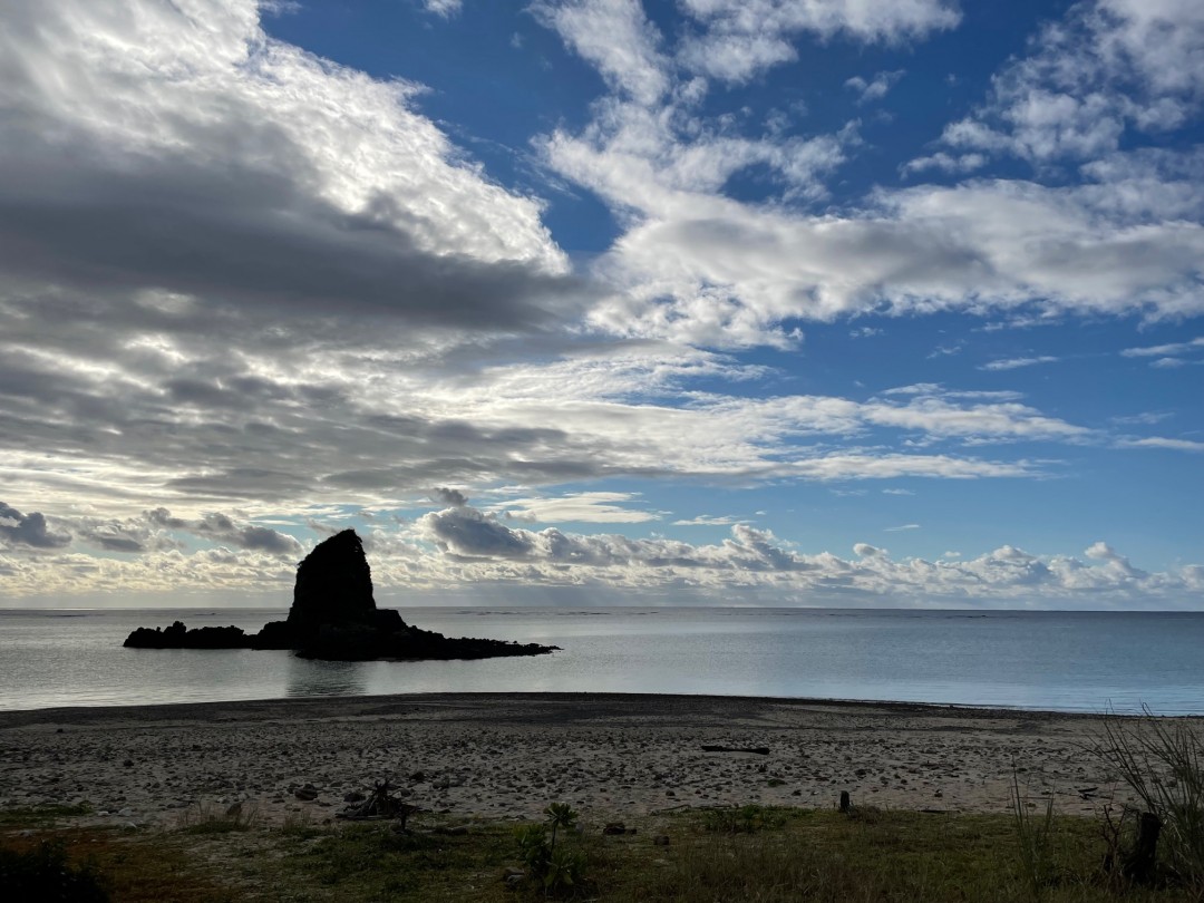 今日の嘉陽海岸