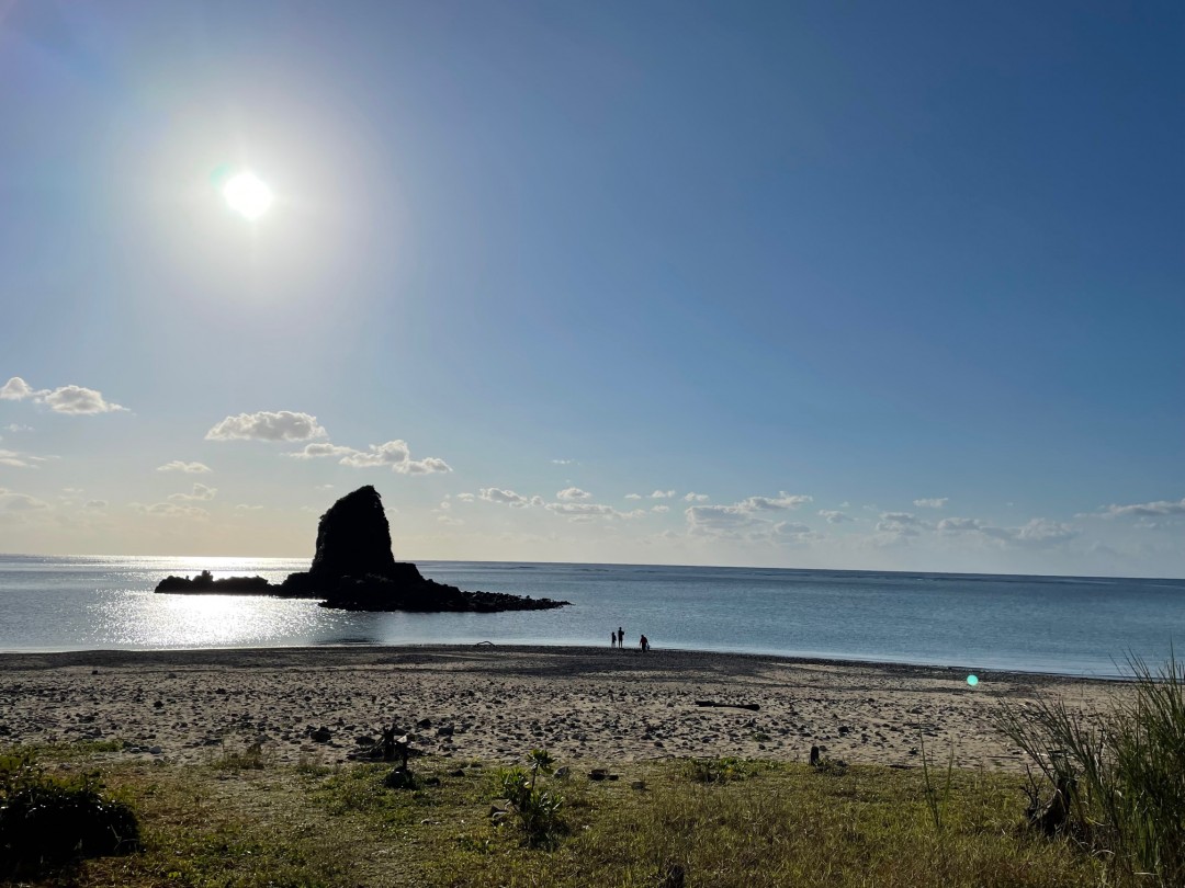 今日の嘉陽海岸