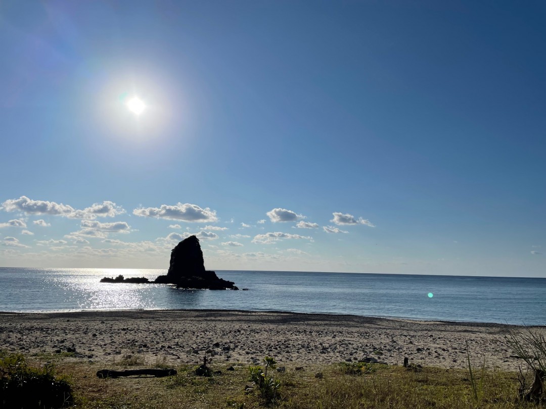 今日の嘉陽海岸